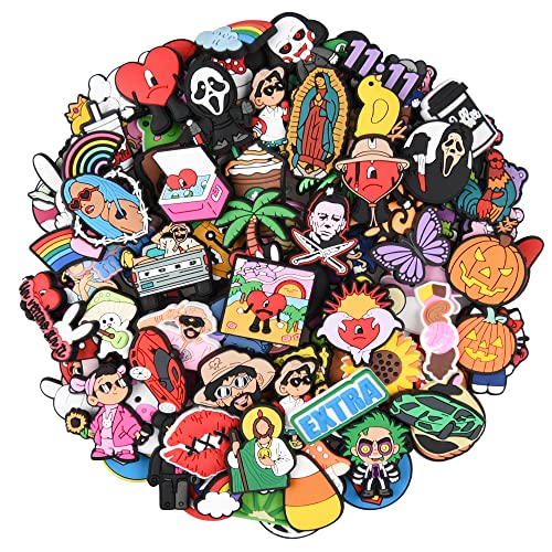 Lot of 25, 50, 100pcs Random Different Shoe Charms Shoes Decoration for Kids Boys Girls Men Women Party Birthday Gifts