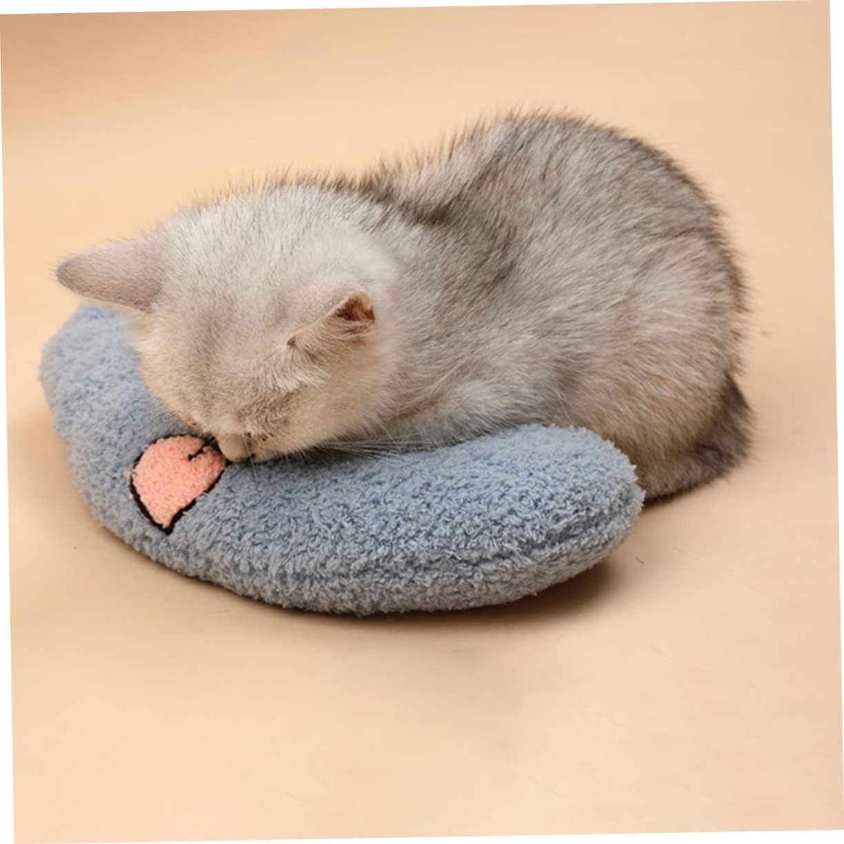 DOITOOL 6pcs Cat Sleeping Pillow Cute Shaped Neck Support for Pets for Deep Sleep Soft and Comfortable Material