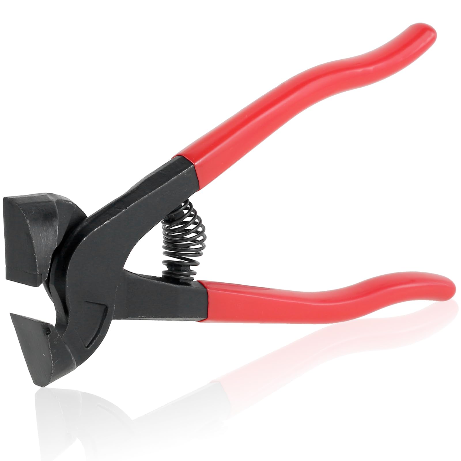 Glass Tile Nippers Set with Nonslip Handle, Heavy Duty Wheeled Glass Mosaic Nipper and Hd Ceramic Tile Nipper for Cutting Glass Mosaic Ceramics Stone Metal (Flat-nose pliers)