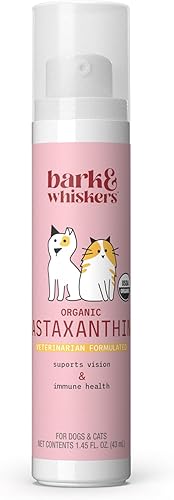 Dr. Mercola Bomba líquida de astaxantina orgánica para gatos y perros (1.45 onzas líquidas) 0.0 fl oz por bomba, 215 bombas, certificado orgánico