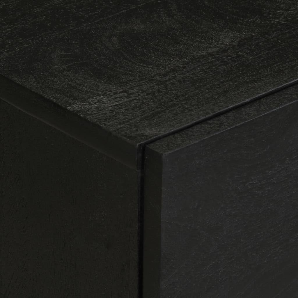 Homgoday Mesita de noche, mesita de noche, mesita de noche, mesa auxiliar para cama, dormitorio, salón, 50 x 33 x 62 cm, color negro