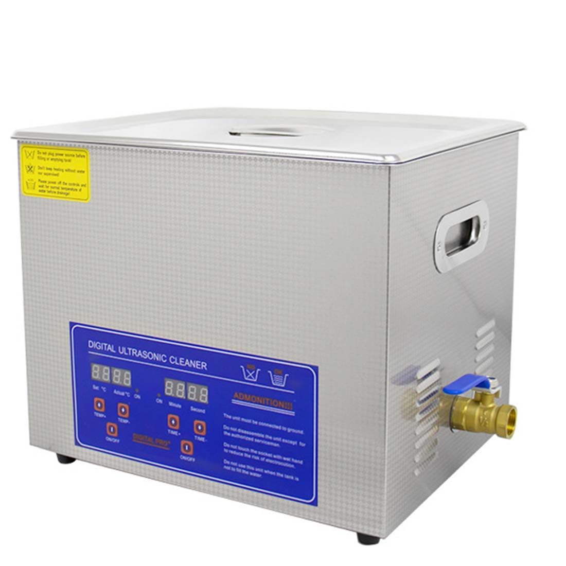 Limpiador ultrasónico 6L 40kHz, máquina de Limpieza de Discos de Vinilo ultrasónica Profesional, vibración de Doble frecuencia, con Temporizador Digital y Calentador para Relojes, Joyas, Accesorios