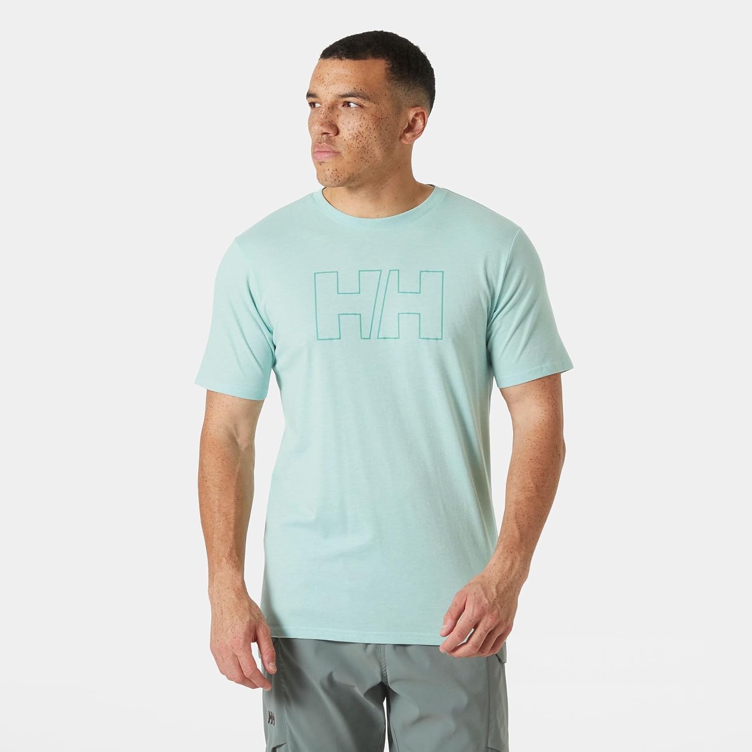 Helly Hansen HH Tech Logo T-Shirt for Men - Comfortable, Moisture-Wicking Shirt for Outdoor Activities, Casual Wear