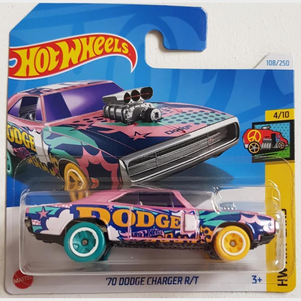 Hot Wheels Tekli Arabalar 70 Dodge Charger R/T HTD47 : Amazon.com