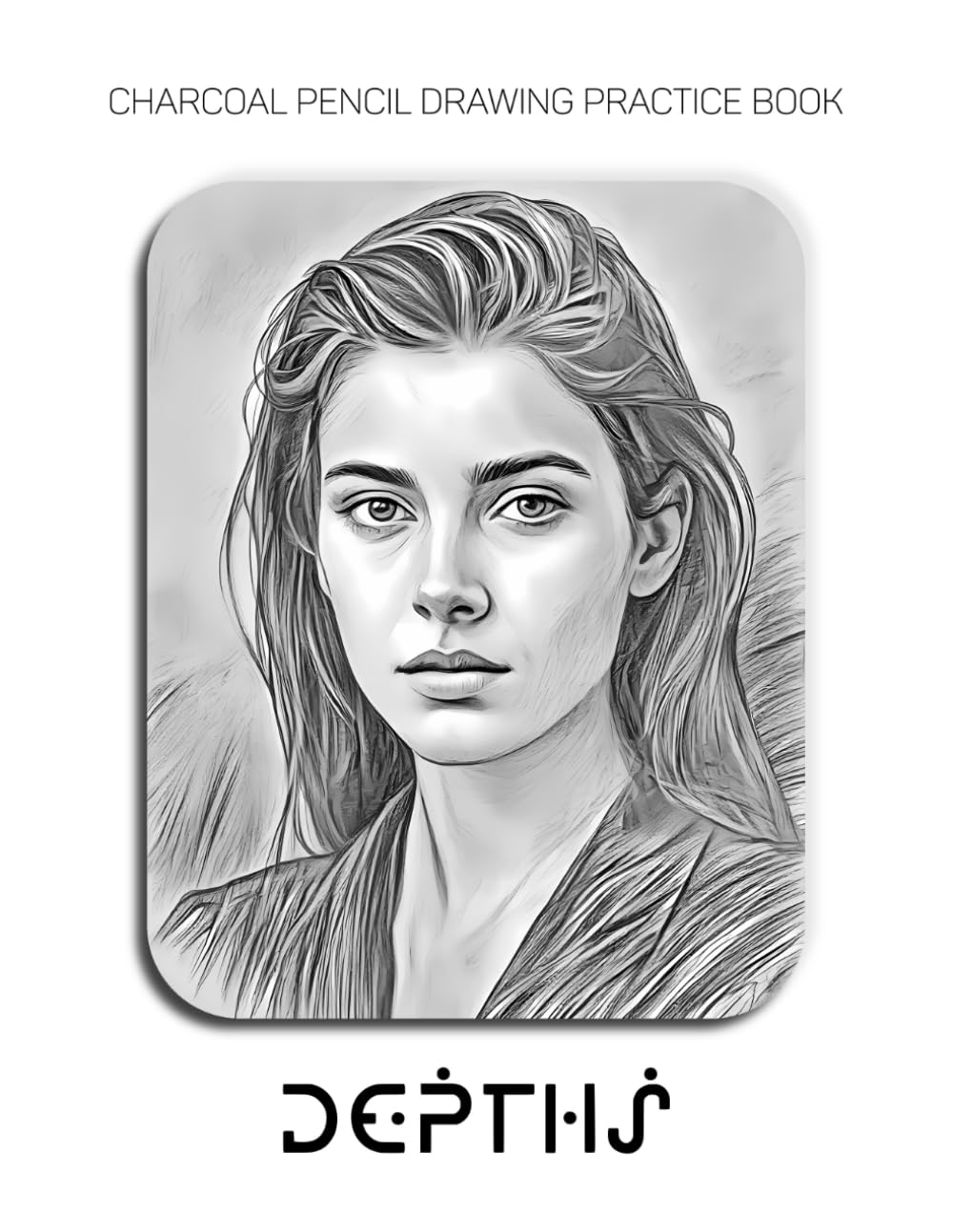 Charcoal Pencil Drawing Practice Book - Depths: Mastering Emotional Portraiture, Chiaroscuro Lighting, and Advanced Tonal Modeling