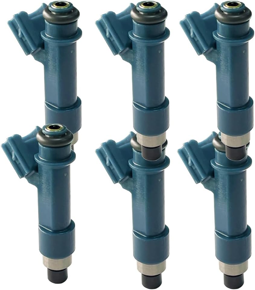 Pack of 6 12 Hole Fuel Injector 23250-0P030 Compatible With 03-2010 TOYOTA 4Runner 07-2009 FJ Cruiser 05-2011 Tacoma/Tundra V6 4.0L Replace 23250-31010