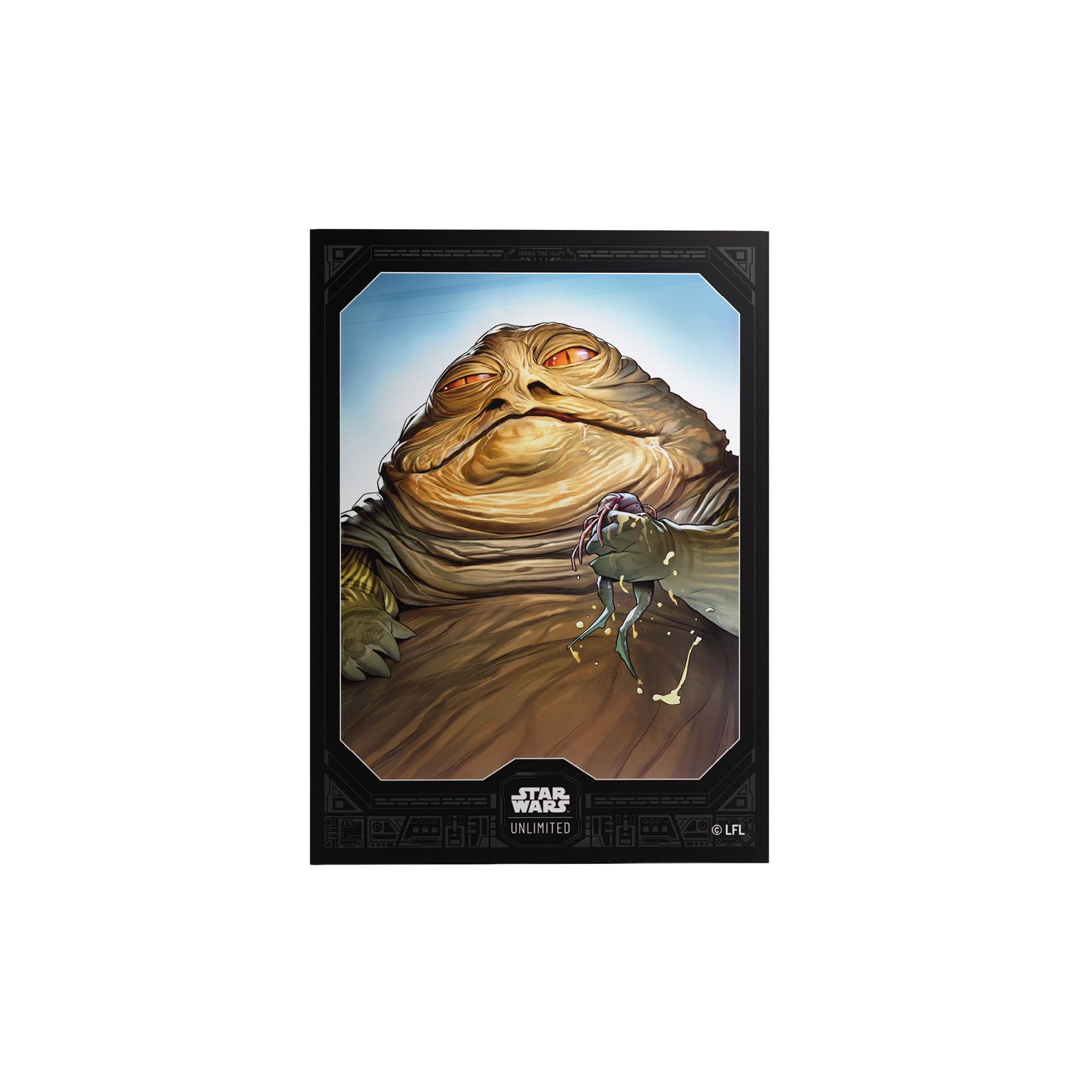 Gamegenic | Star Wars: Unlimited Premium Art Sleeves - Jabba The Hutt | Trading Card Game Accessory