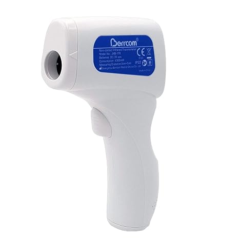 BERRCOM Non-Contact Digital Infrared Forehead Thermometer 1-Second Testing - 1,000 Pack