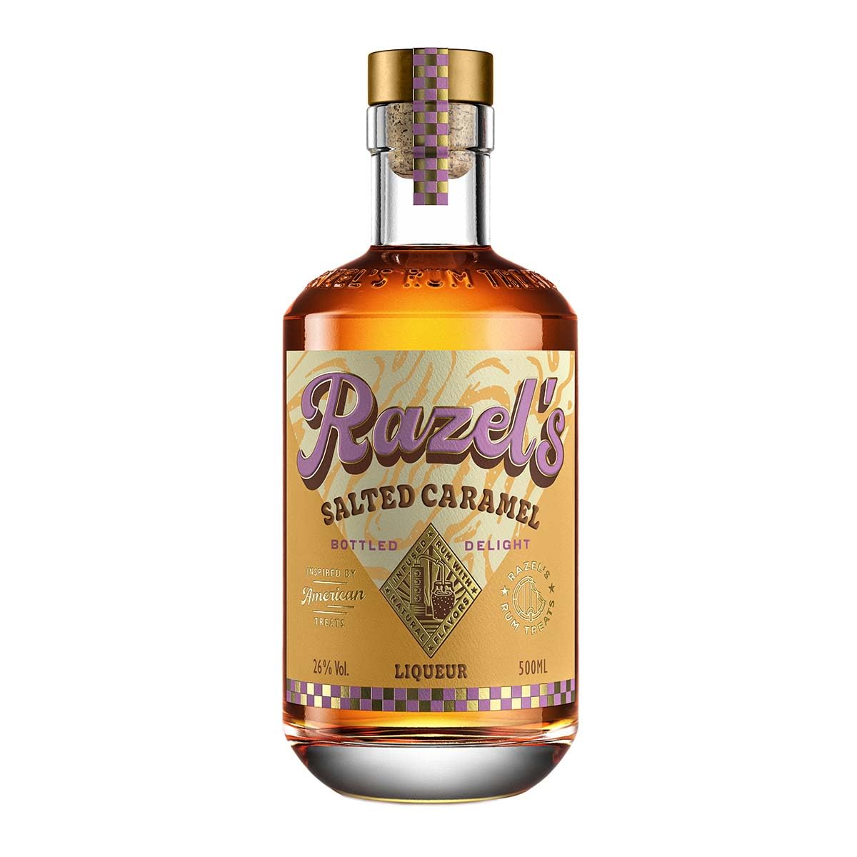 Razel's Salted Caramel Liqueur | Salziges Karamell trifft auf karibischen Rum | 1 x 500ml