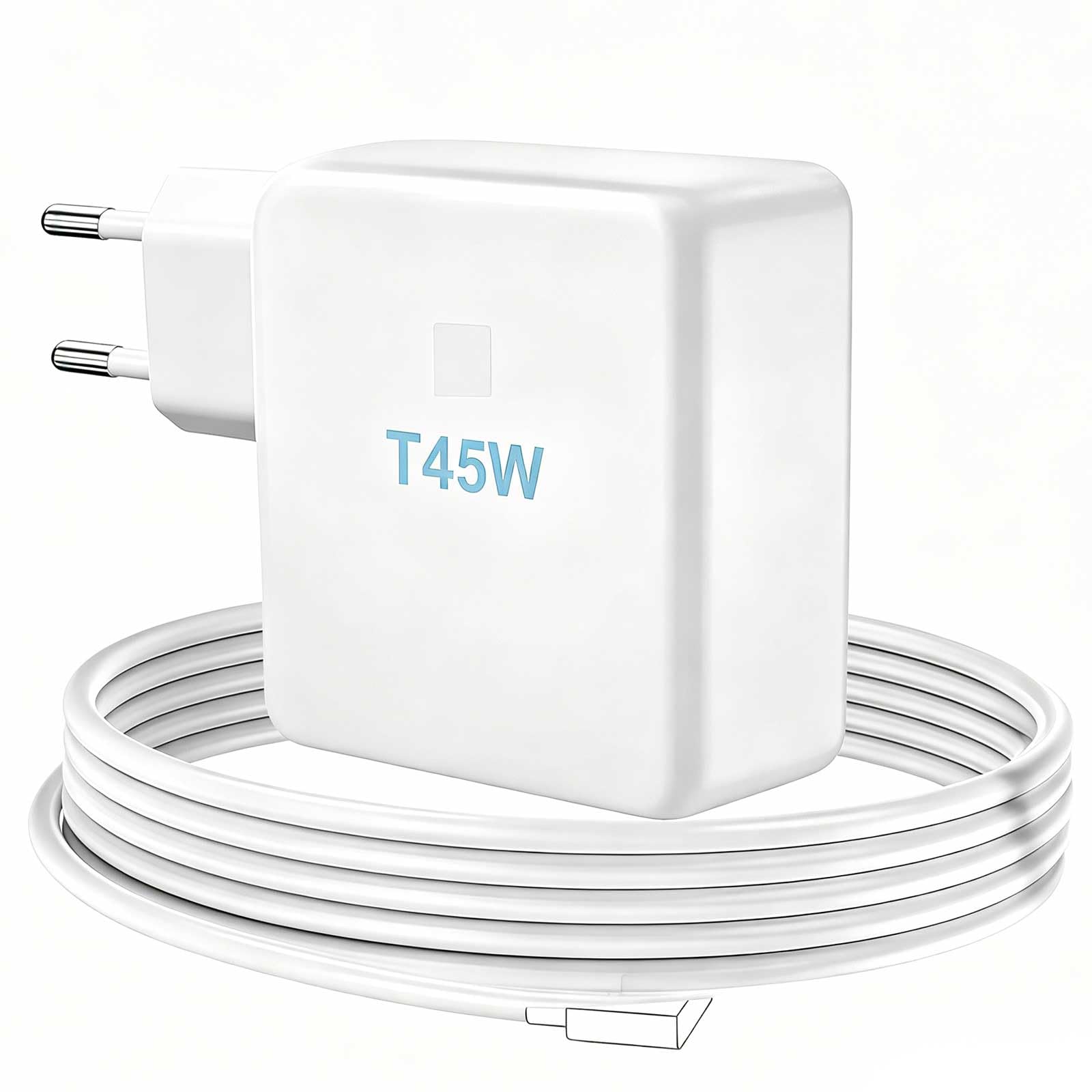 SCOVEE 45W T-Tip Cargador Mac Book Air, 45W T-Tip Adaptador Rápido Compatible con Mac Book Air 11 Pulgadas y 13 Pulgadas 2012-2017, para Modelos A1435, A1436, A1465, A1466