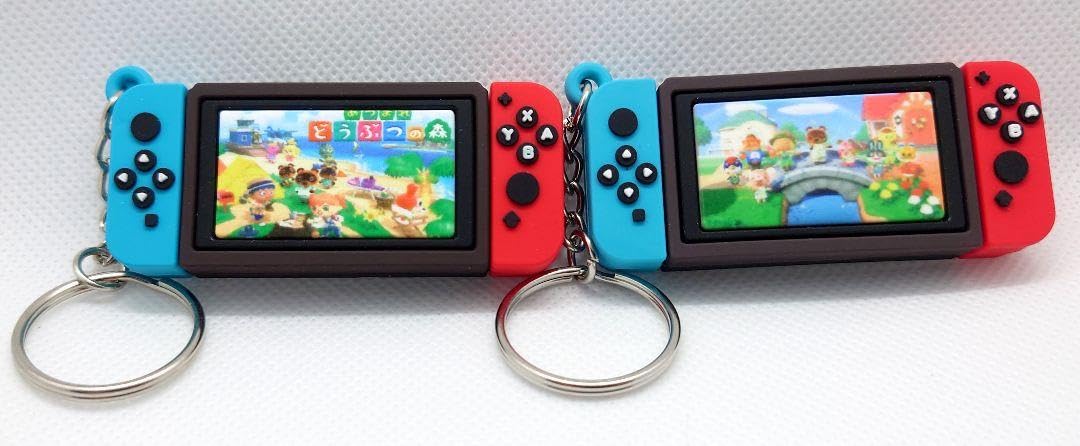 Amazon.co.jp: あつ森 ゲーム機キーホルダー 2個セット : おもちゃ