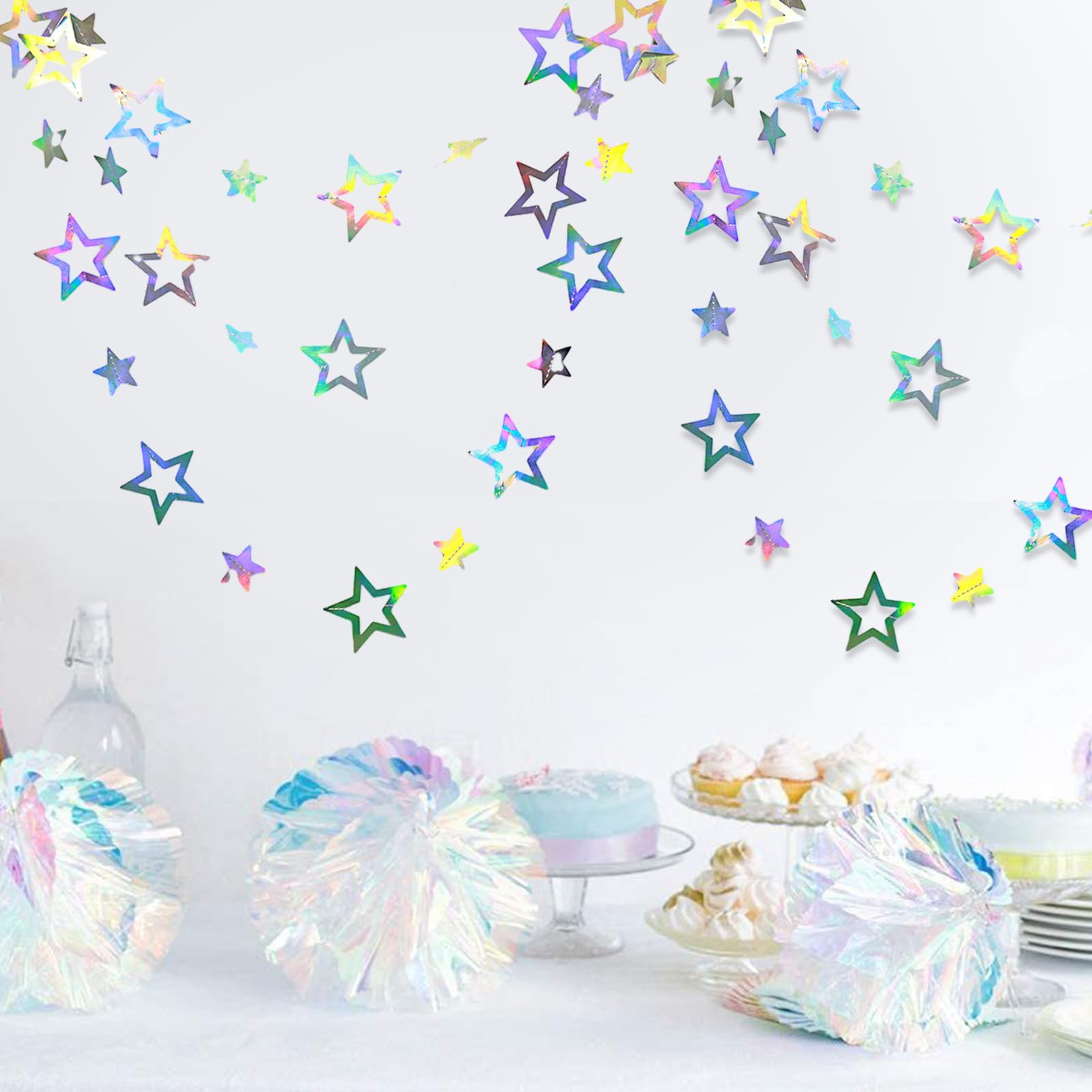 Catena Bandierine USA Boland 6 Metri | 15 Bandiere 20x30cm | Decorazione Festa Americana A Stelle E Strisce - Foto 2