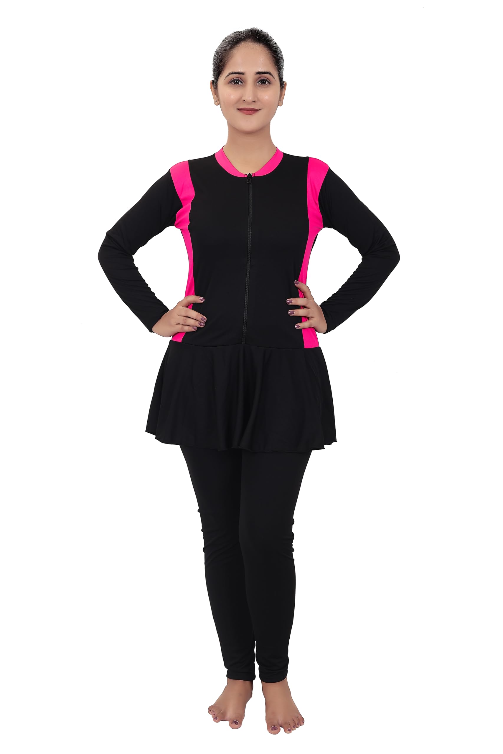 Mitushi products Womens Polyester Full Body Padded Swimsuit (Black, Pink, X-Large) (B07RF92RJ8) Amazon Price History, Amazon Price Tracker