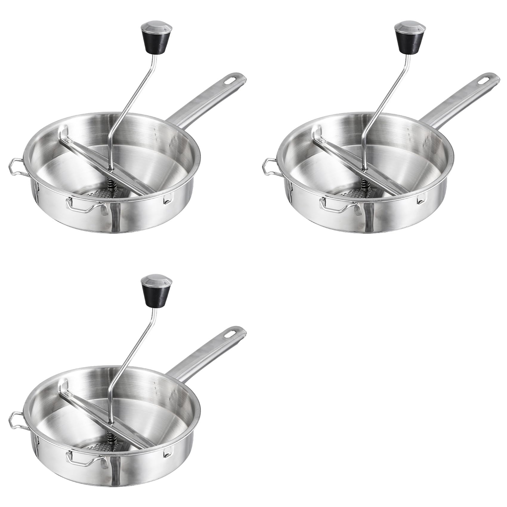 Hndhbfgrt 3X Stainless Steel Rotary Food Mill Great for Making Puree or Soups of Vegetables Kitchen Tools