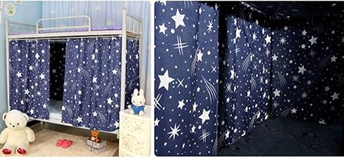 Miniatura 2 de Heidi Galaxy Star - Toldo para cama individual, litera, cortina para dormitorio de estudiantes, tela opaca para mosquiteros, tienda de campaña
