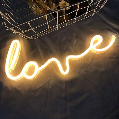 Miniatura 4 de iceagle - Señales de neón para decoración de pared USB o batería luz de neón para dormitorio luces decorativas de neón LED para Navidad fiesta sala