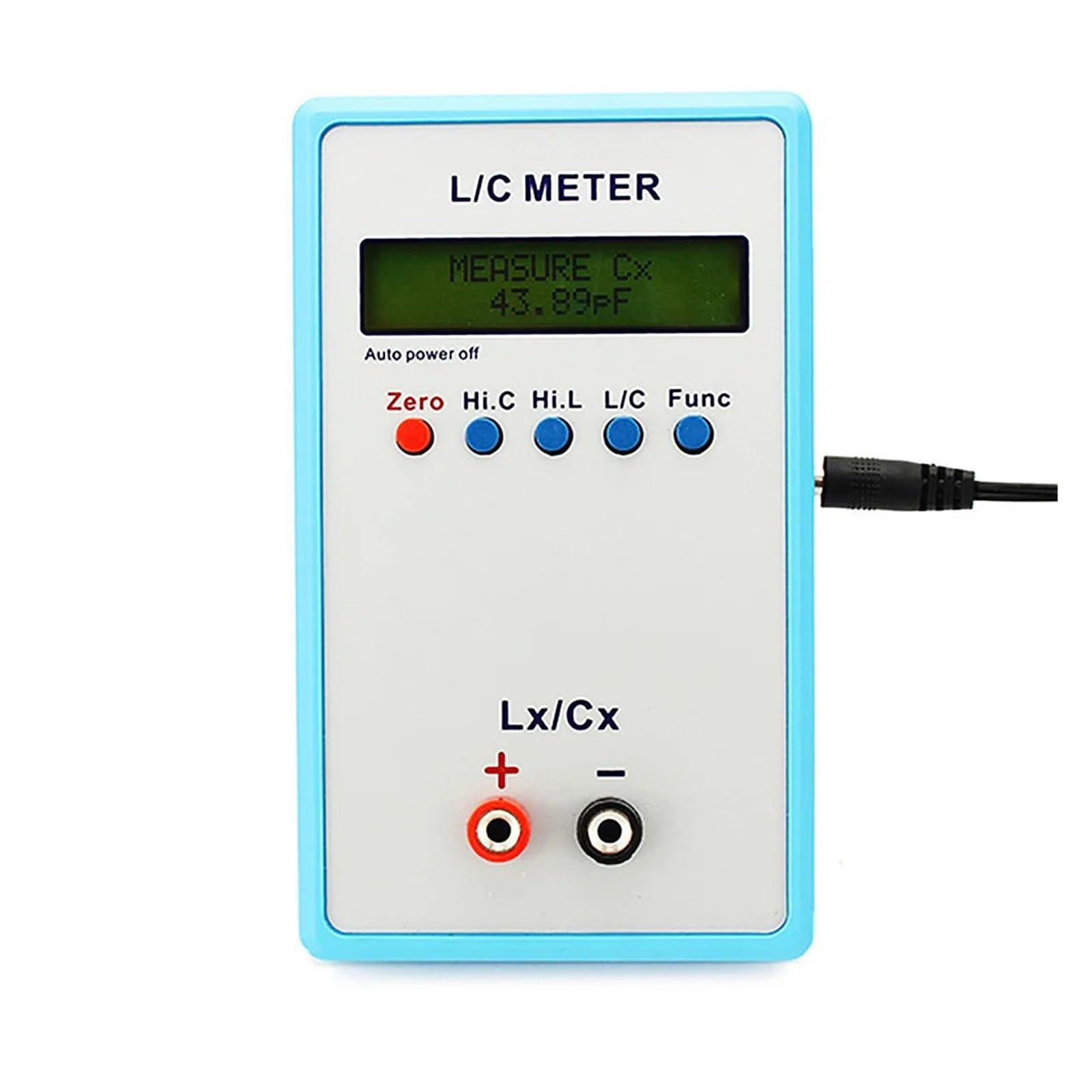 Medidor LCR, Medidor de capacitancia e inductancia portátil LC200A Puente digital Pantalla LCD retroiluminada LCR Probador