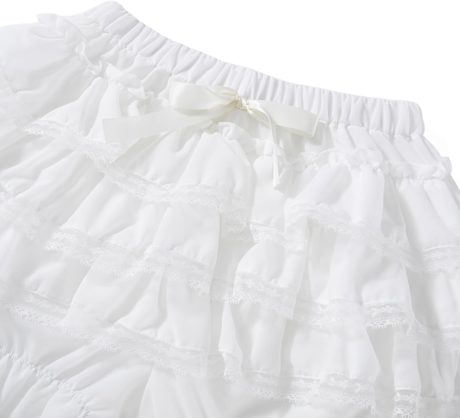 Women Lolita Bloomers Y2k Ruffle Pumpkin Panties Lace Trim Cute Shorts Layered Bottom Fairy Sweet Pettipants - Image 8