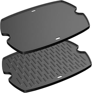 7583 Cast Iron Cooking Griddle for Weber Q200 Q220 Q2000 Q2400 396000 396001 566001 566002 566014 Char Q,BBQ Accessories for Weber Q200 Series Grill Griddle