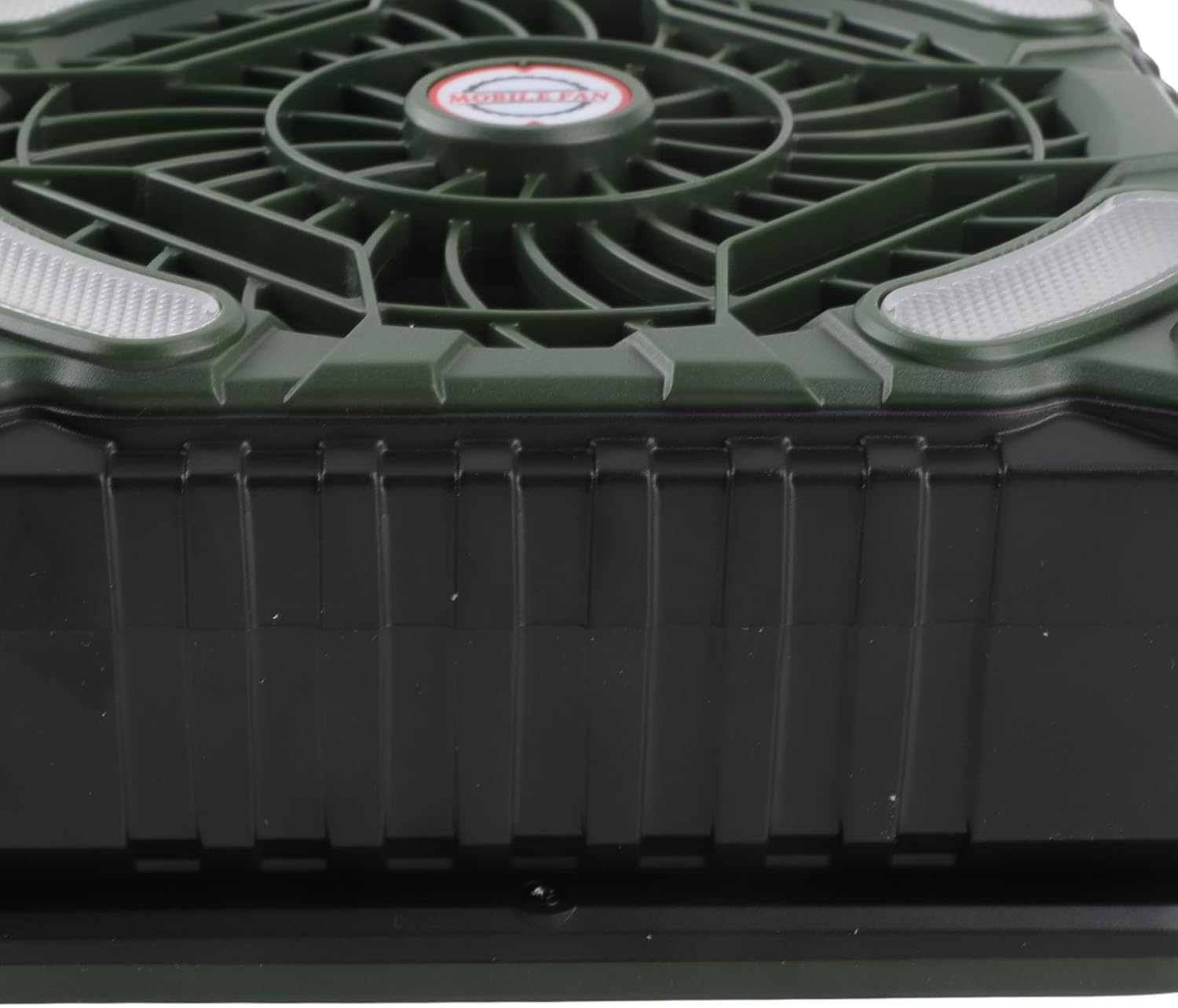 Solar Fan 5200MAH Type C Charging 4 Speed Brushless Motor 4 5ms Low Noise LED Timer Solar Camping Fan for Fishing Outdoor Activities OD Panel Adventur FanSolar (OD Green)