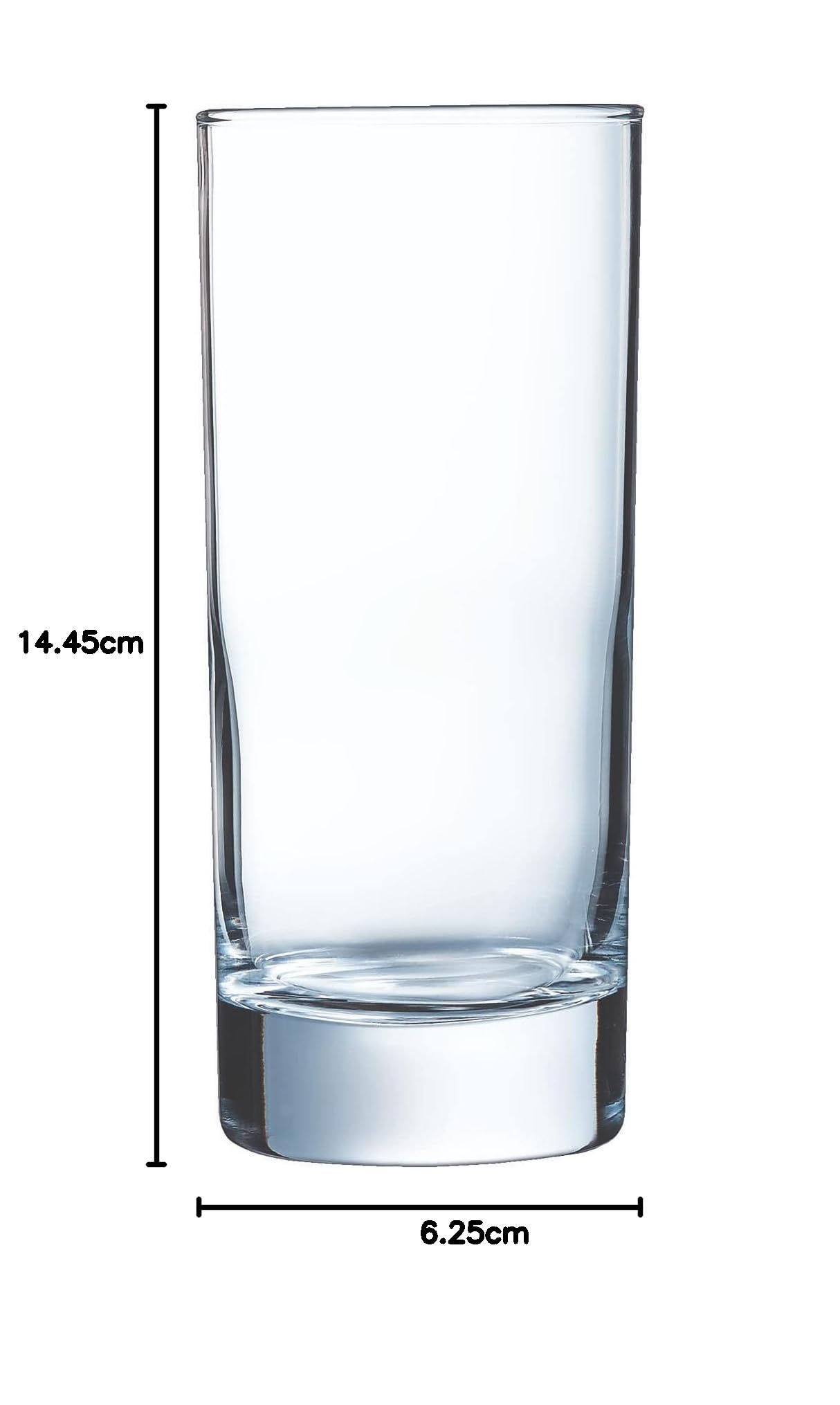Arcoroc - Kollektion Island – 6 Gläser hoch 29 cl aus Glas – Professioneller Einsatz – ideal für Longdrinks – verstärkte Verpackung (Packung mit 5)