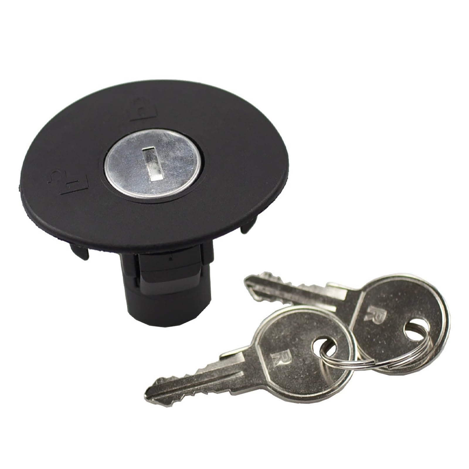 Tapón de combustible con cerradura para descenso, 1 pieza, antirrobo, compatible con Ford Mercury Explorer Lincoln MKT, accesorios de repuesto 8U5Z9C268B 8U5Z 9C268 B, color negro