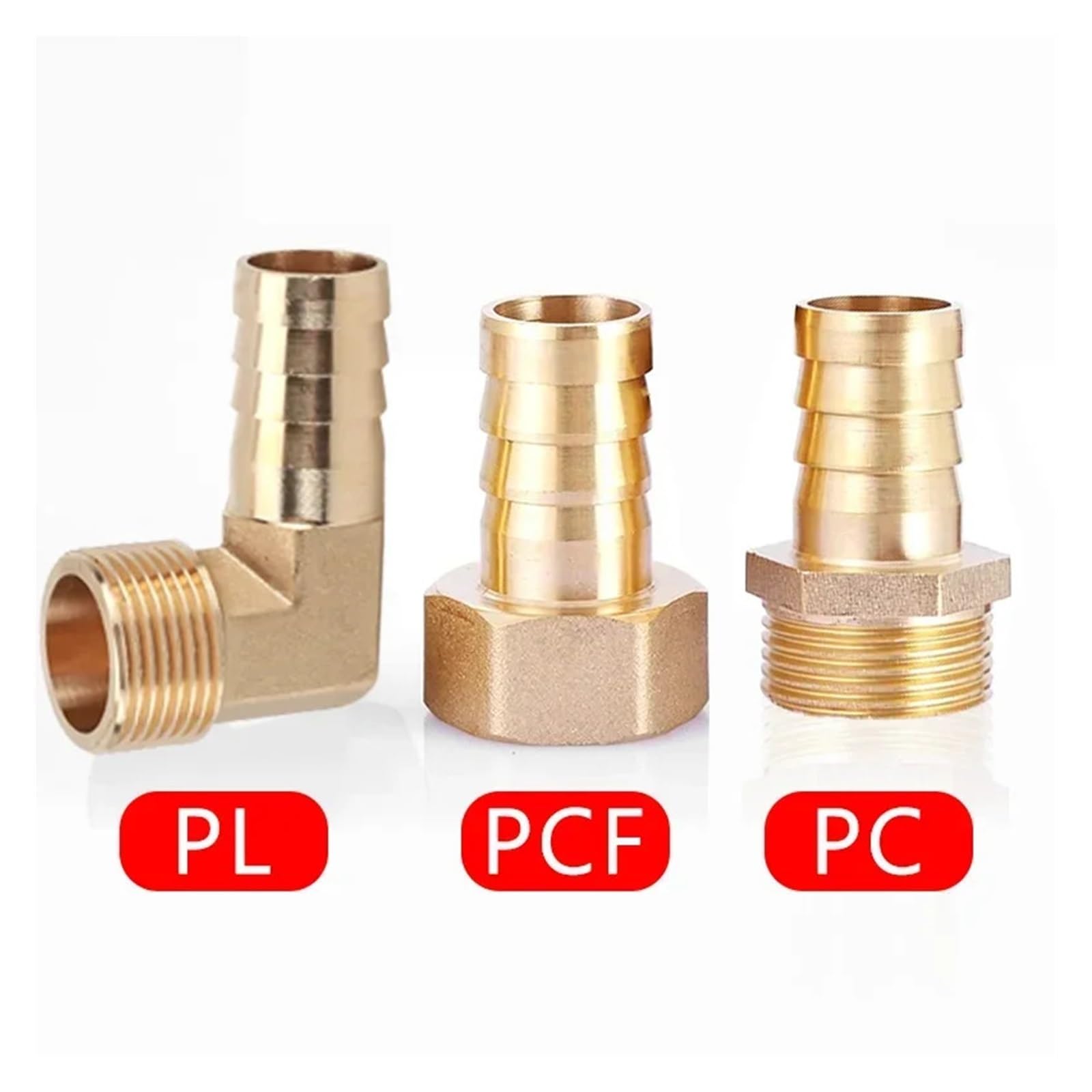 20 stücke Pagode Anschlussgewinde BSP 1/8'' 1/4'' 3/8'' 1/2'' 6 8 10 12 14 16mm Schlauch Barb Schwanz stecker Wasserrohrarmaturen(Barb 12mm-1I4,PL (20 PCS))