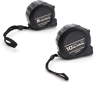 5 m/10 m, fita métrica, 2 peças fitas métricas, aço inoxidável flexómetro profissional de 5 metros, para topografia de engenharia, produção industrial e design arquitetónico