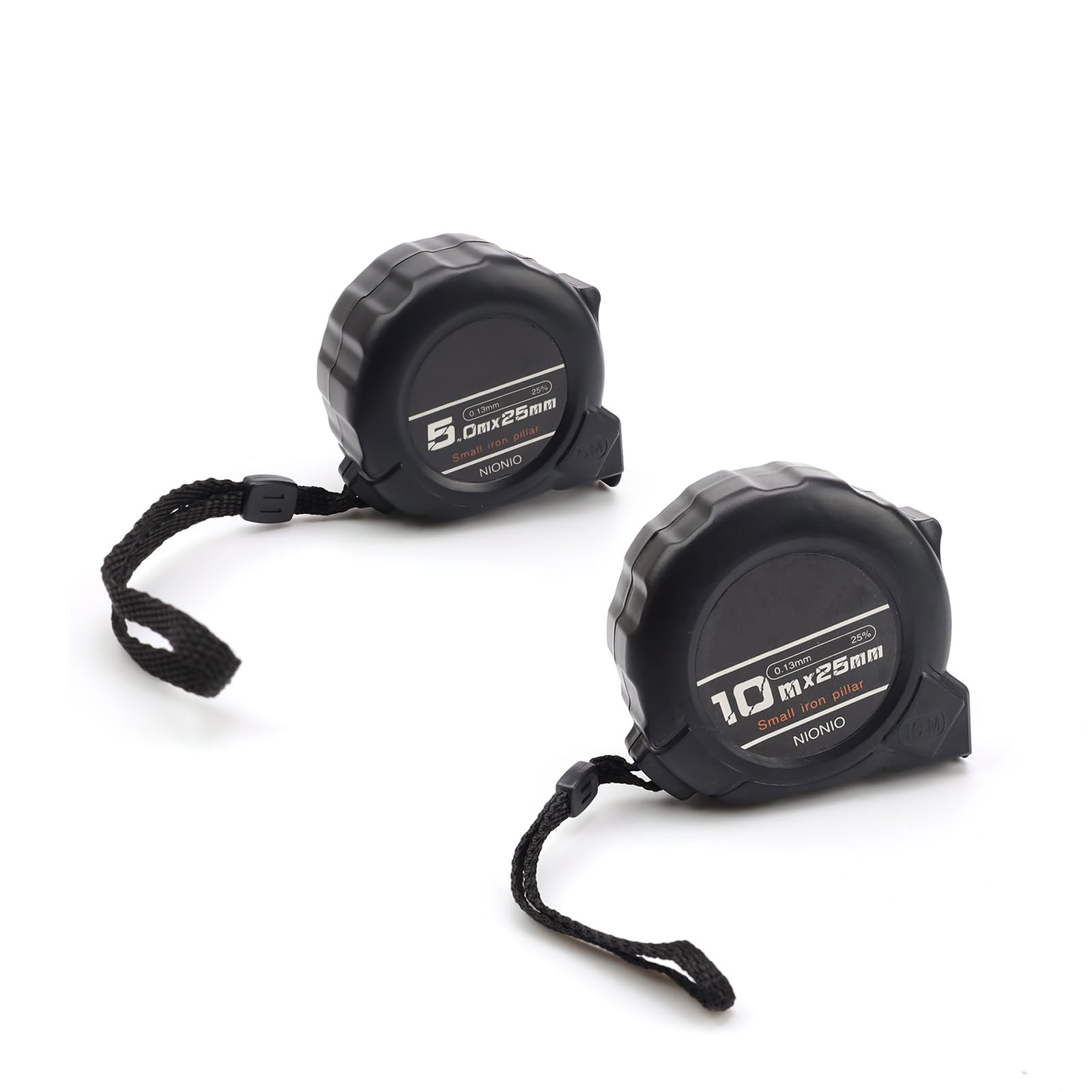 5 m/10 m – Tape Measure, 2 Pieces Tape Measures, Stainless Steel Flexometer, 5 Metres Professional, for Engineering Surveying, Industrial Production and Architectural Design