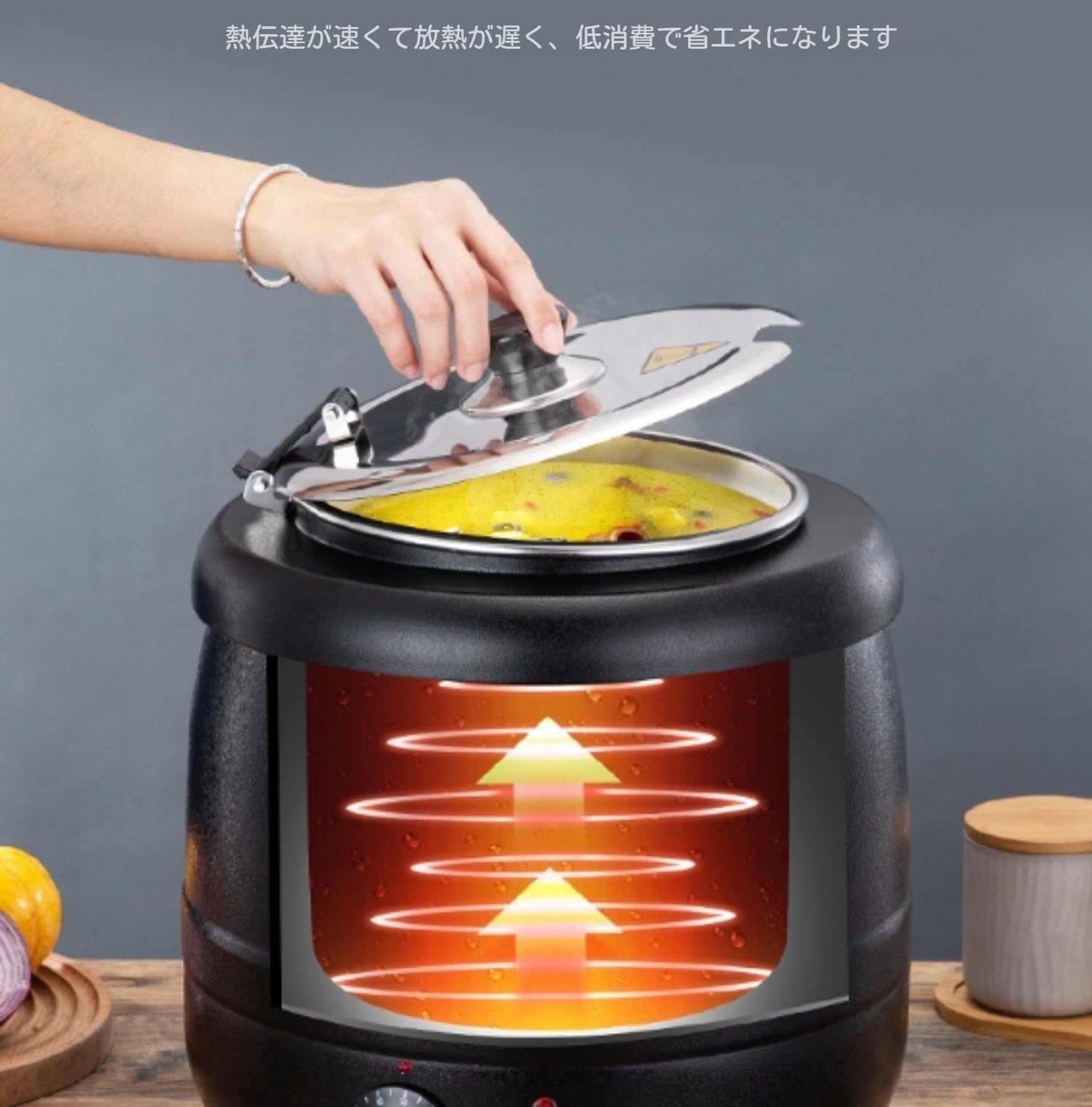 Amazon.co.jp: 業務用電気スープウォーマー（温度調節機能付き