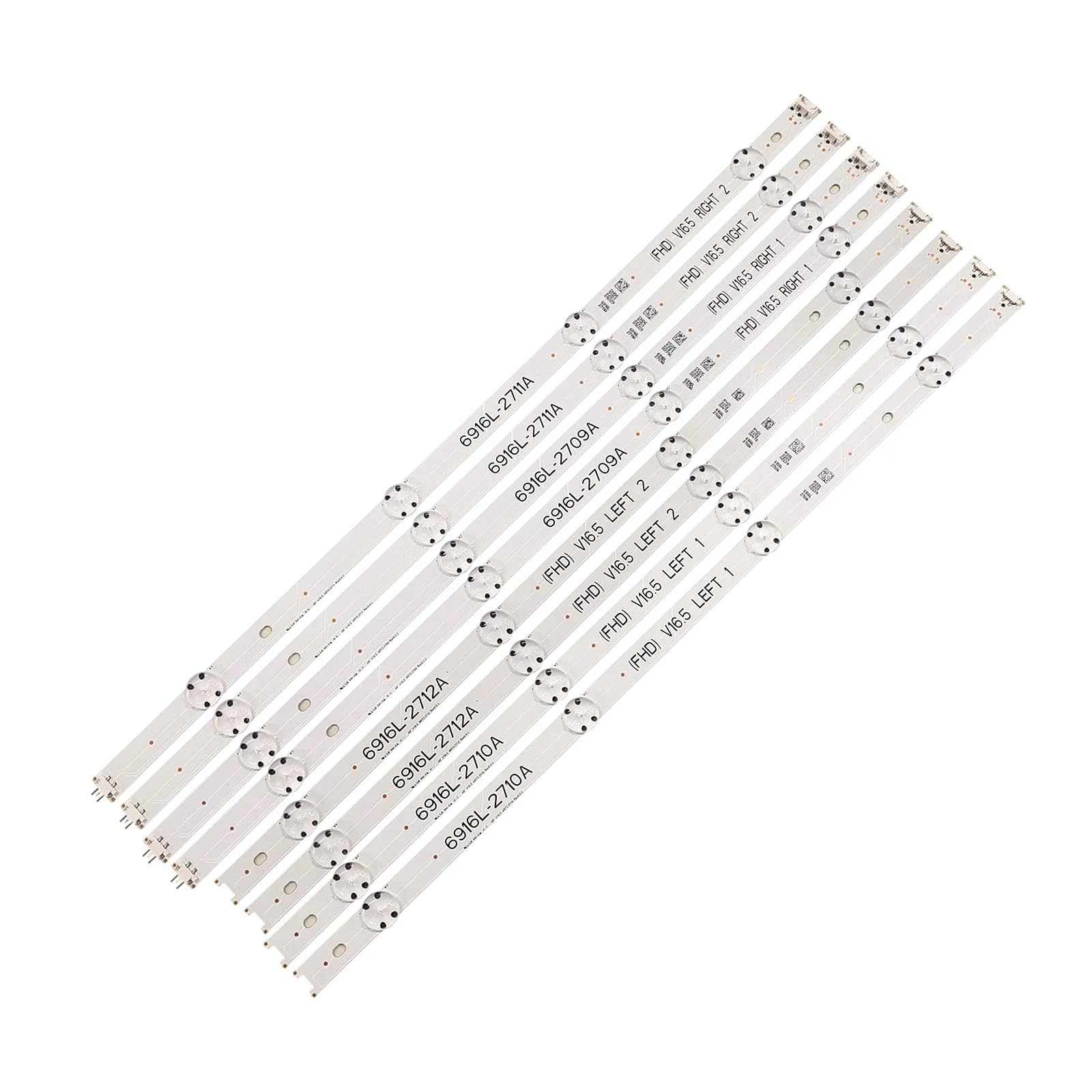 Tira de retroiluminación LED de 8 Piezas, 8 lámparas compatibles for LG 49 V16.5 ART3 49LH590V 49UH594 49LJ510M 49LJ58300W 49UH603V 49UH620V 49LW340C 49LW340H