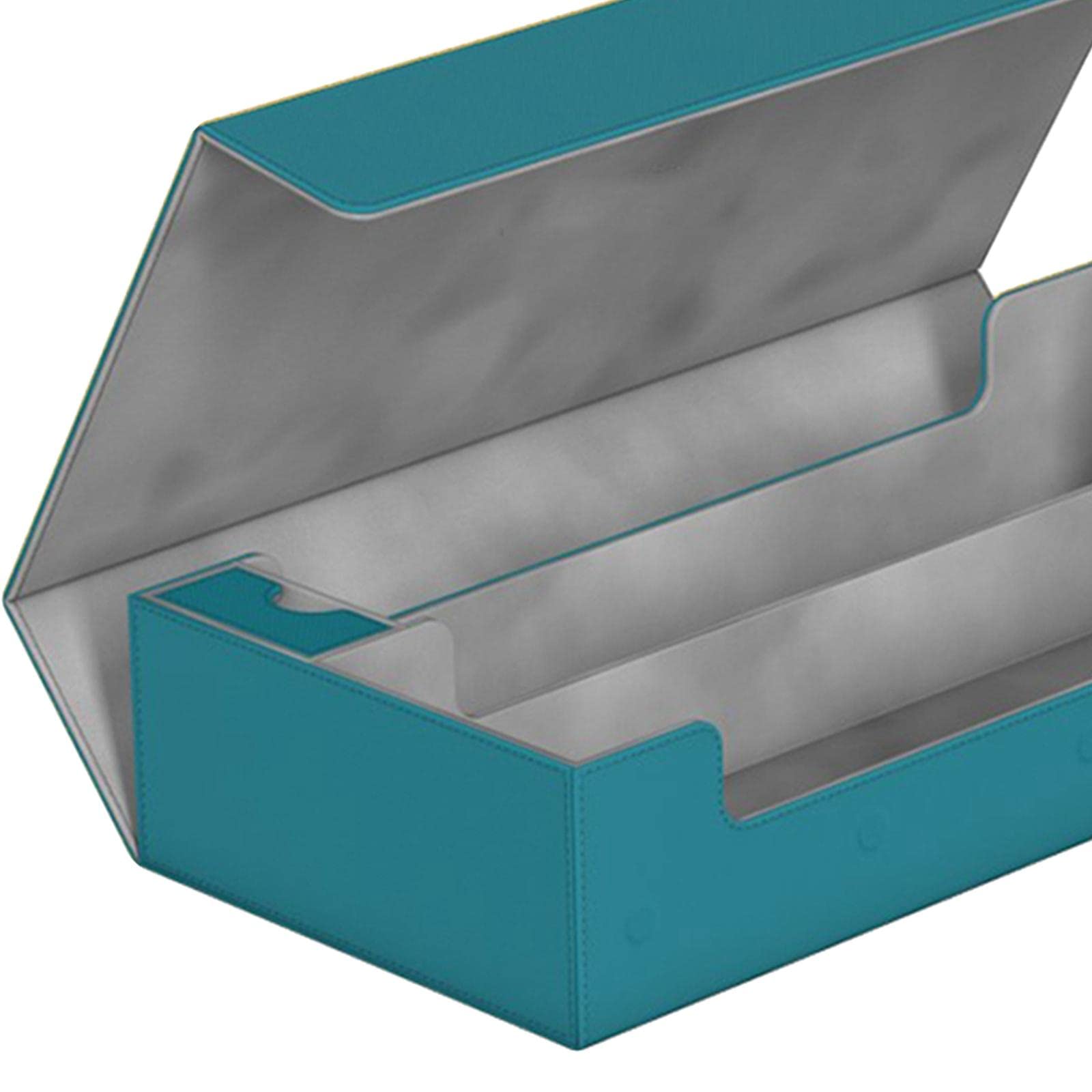 550 etui na karty + przegroda - pudełko na karty kolekcjonerskie 405 x 200 x 90 mm zielony, benzynowy niebieski