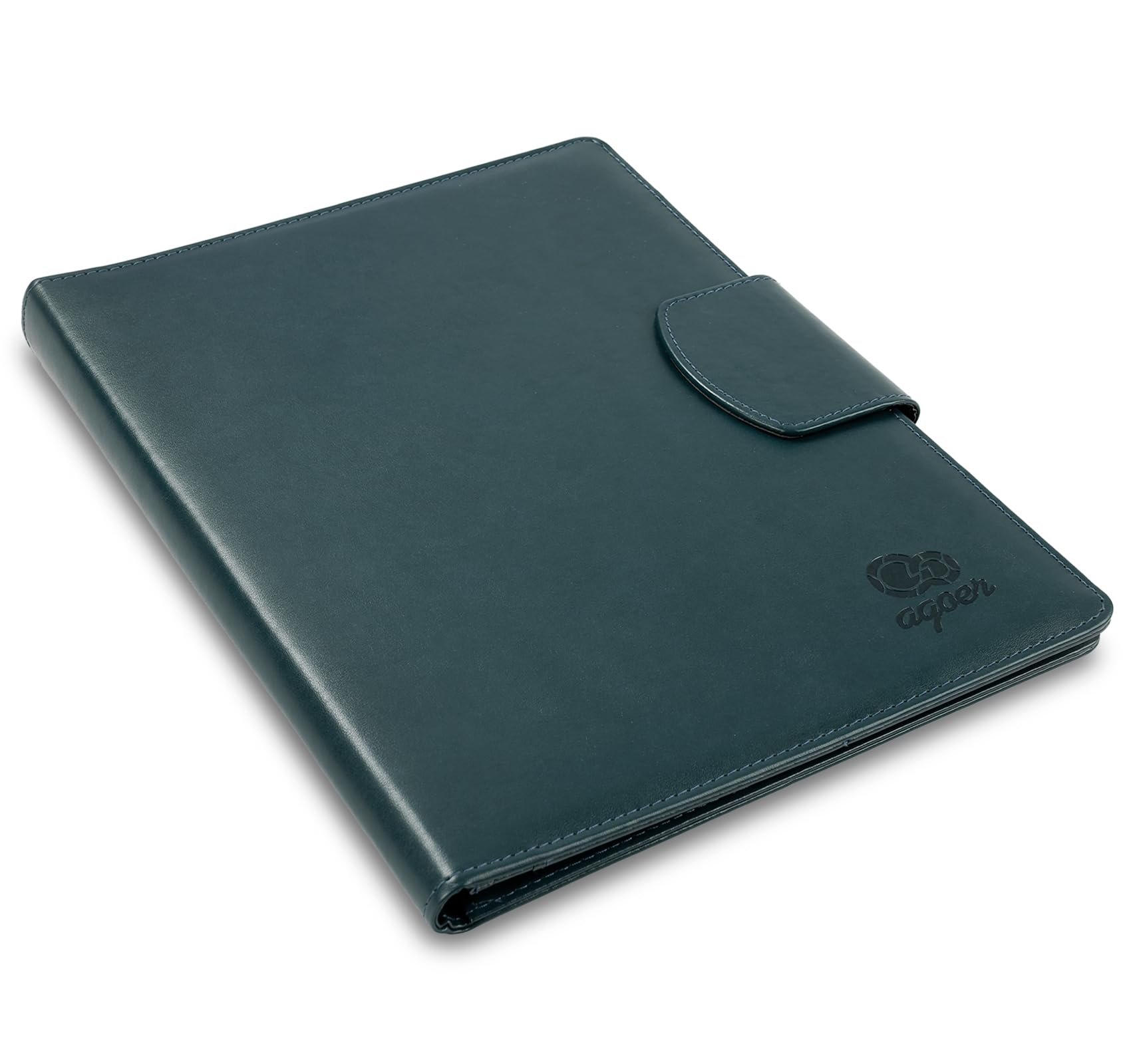 Porte-Documents A4 En Cuir PU Doafoce - Trieur Avec Fermeture Magnétique Et Porte-Stylo - Organiseur Bureau Bleu Foncé
