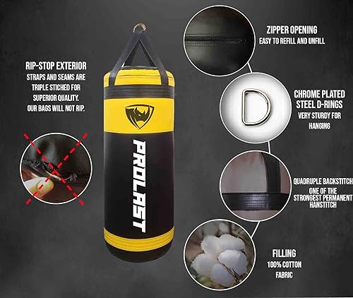 Miniatura 4 de PROLAST Saco de boxeo pesado XL de 4 pies Edición especial
