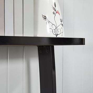 Console Table Narrow Sofa Table with Wood Frame for Living Room Entryway Table for Hallway, Entrance, Office, Corridor, Behind Sofa(Dark Walnut,90cm/35)