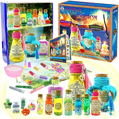 See You Always Magic Fairy Polyjuice Potion Kits for Kids - DIY 15+ Magical Reaction Bottles Witches Potions Art Craft Kit, Creative Toys for Girls, Fun Gift for Kids 6 7 8 9 10