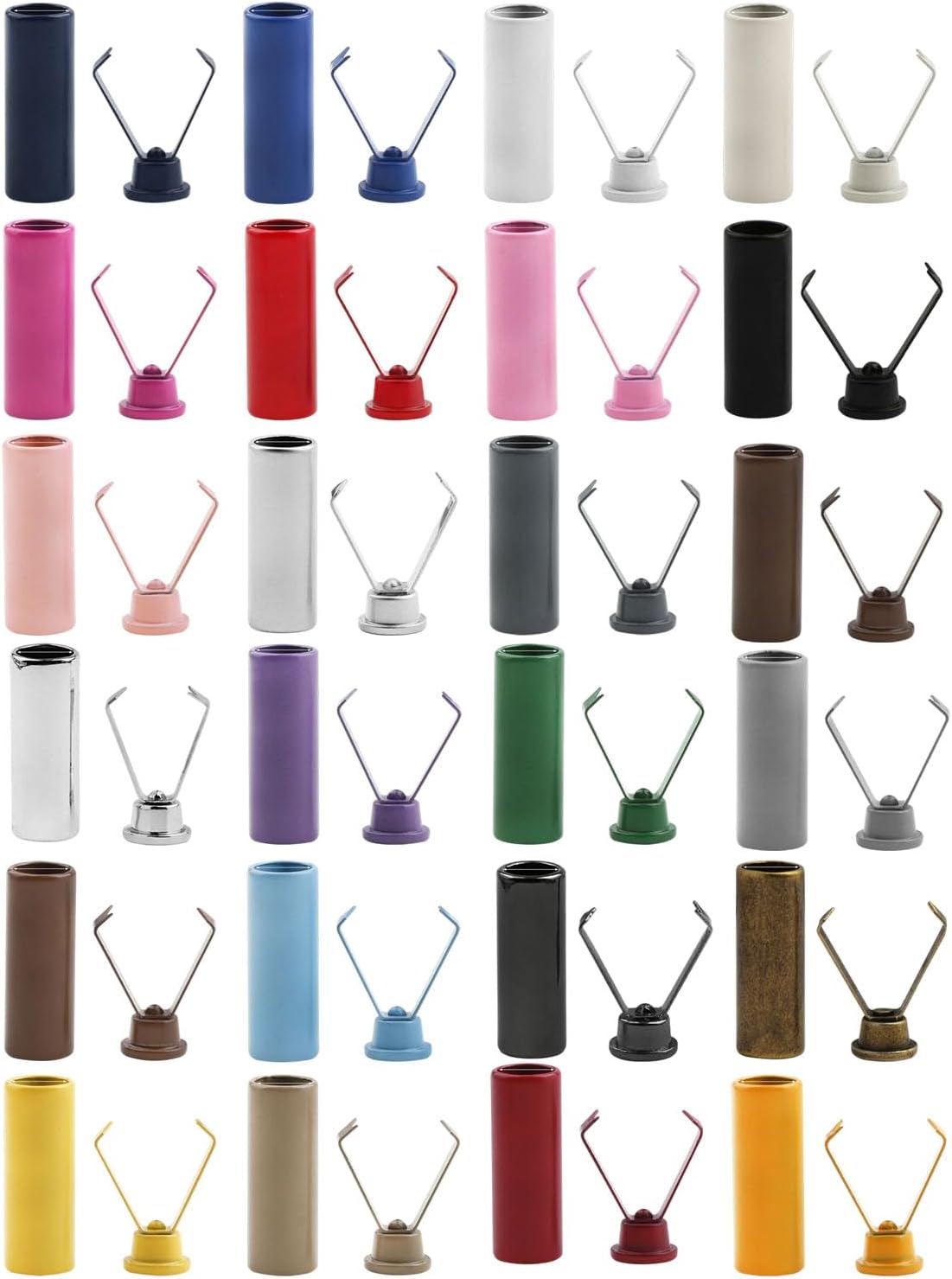 10Pcs Drawstring Cord Metal Elastic Rope Stoppers Clamps for Hoodies Jackets Swimwears Clothing Accessories Metal Cord Stoppers