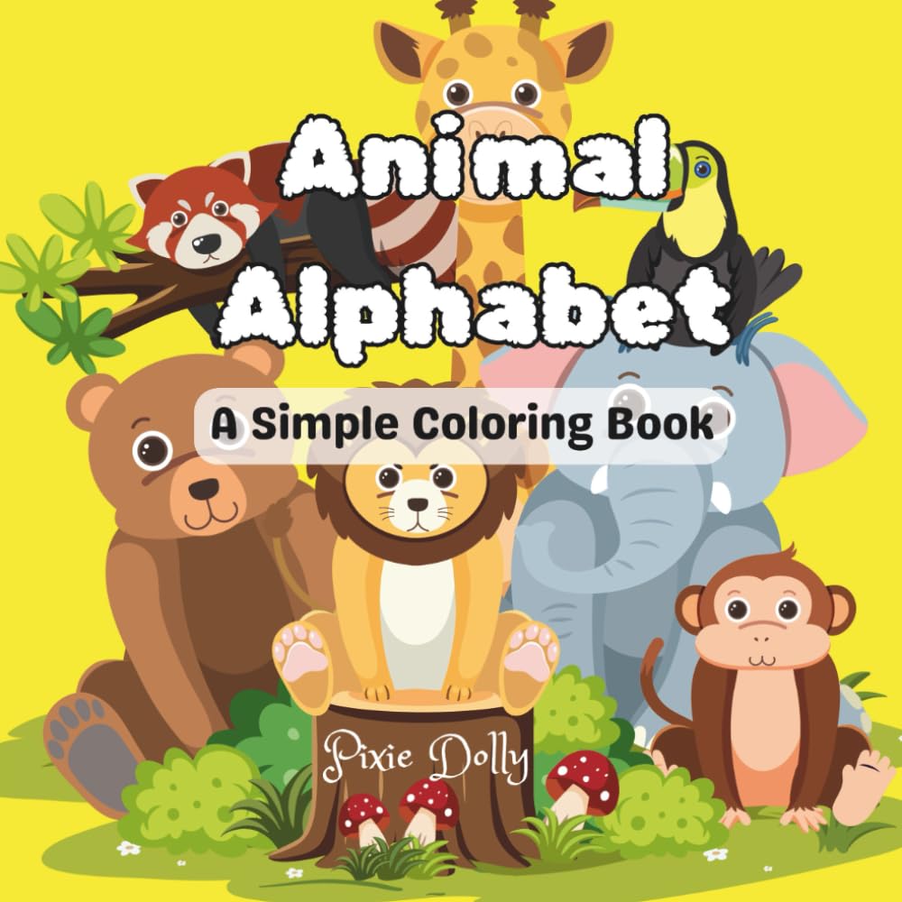 Animal Alphabet: A Simple Coloring Book