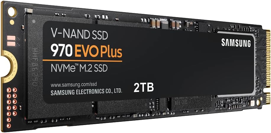 Samsung 970 EVO Plus SSD 2TB - M.2 NVMe Interface Internal Solid State Drive with V-NAND Technology (MZ-V7S2T0B/AM)