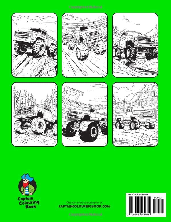 Miniatura 2 de Monster Trucks Colouring Book for Children (Vol. 2) 50 More Incredible Monster Truck Colouring Pages for Kids aged 5+ (Colouring Books for Children)