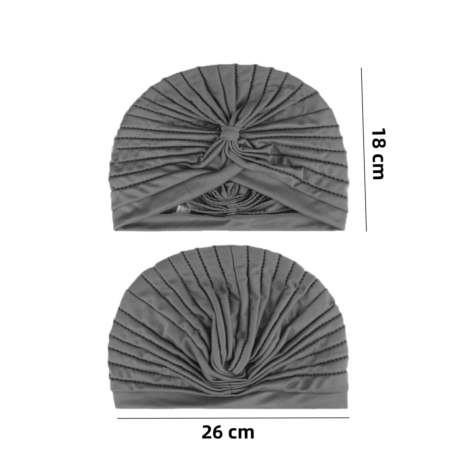 Voarge 4 szt. Turban kapelusz, damska bandana chemioterapia, miękka, dla kobiet z wypadaniem włosów