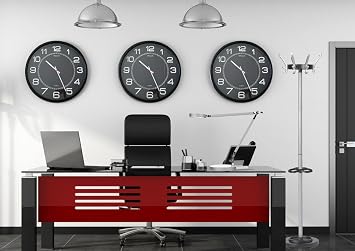 Unilux 400094568 Wall Clock Mega Black Large Will Wall Clock