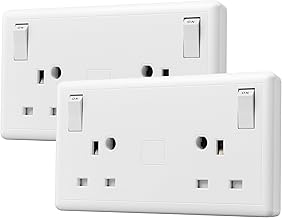 SH|P Electrical® 1-Gang to 2-Gang 13A Socket Converter – Safe, Durable, and Easy-to-Install Wall Plate Adapter (2)