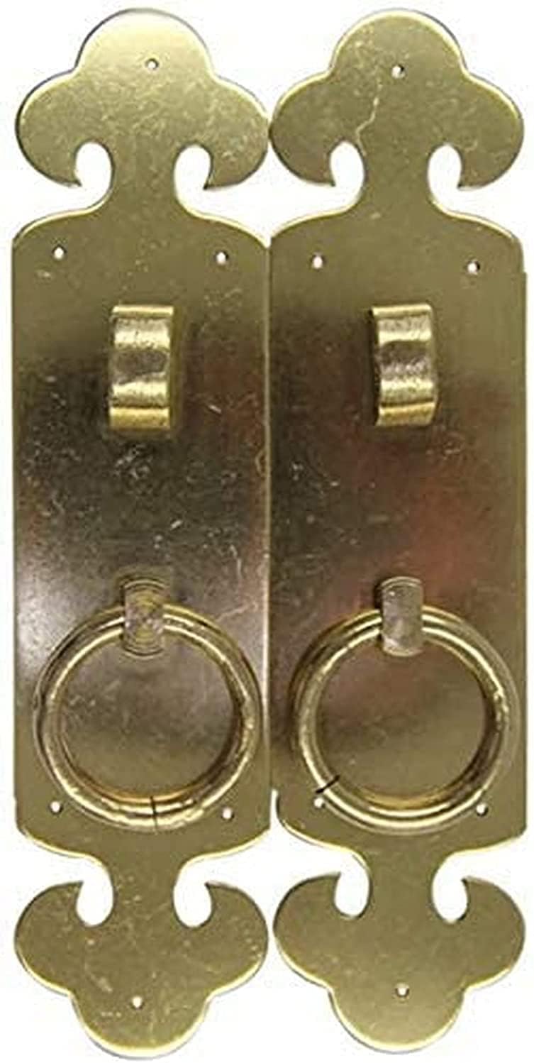 Classical Door Handle Knocker Chinese Handle Antique Door knob Ming and Qing Bronze Accessories Door Handle Vintage Knocker Furniture Handle Closet Door Handle (C)