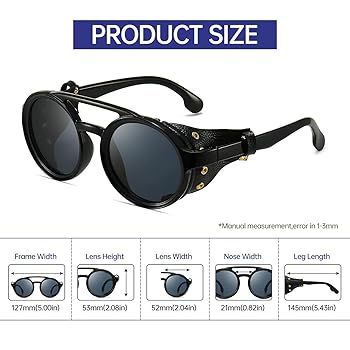 Amazon.com: GYsnail Polarized Steampunk Sunglasses For Men