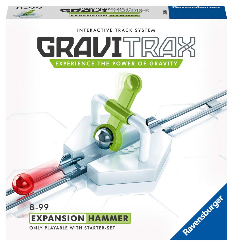 Ravensburger GraviTrax Hammer - dodaj dodatek do przedłużania marmur do biegania i budowy zabawka dla dzieci w wieku od 8 lat - STEM