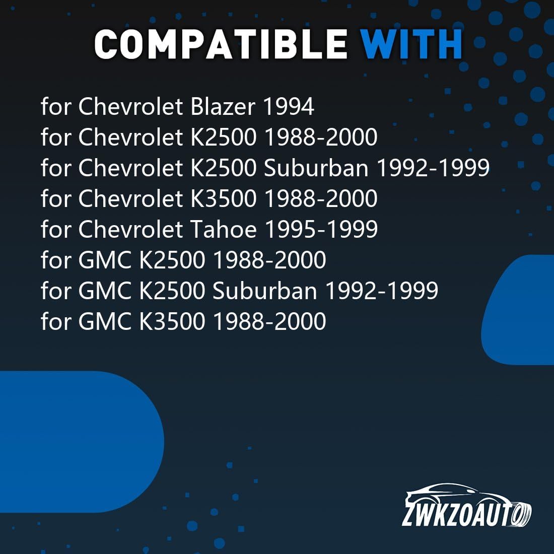 compatibility with Center Link Steering Parts for Chevrolet Blazer 6.5L 1994, for GMC K2500 4.3L 1988-1995, for 5.7L 1988-2000, for .2L 1988-1993, for 1992-2000 Replace DS1408