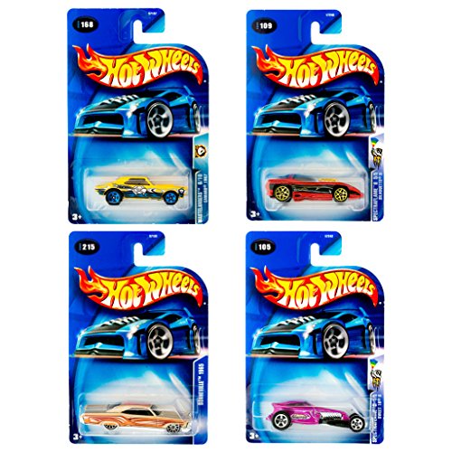 Image of Hot Wheels Four (4) Unique Random Car Figures - In Their Factory Sealed Package