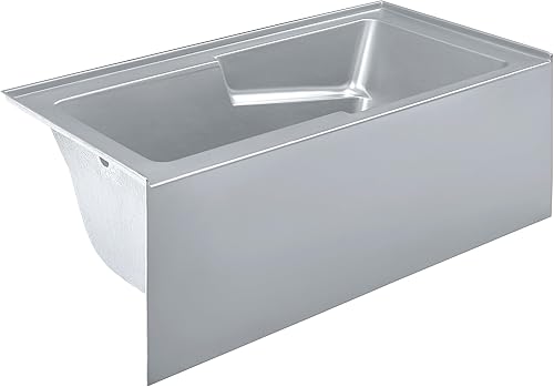 Vista 137 de Swiss Madison Well Made Forever SM-AB540MB Voltaire - Bañera de alcoba con faldón, 60 x 30 pulgadas, negro mate Mate negro