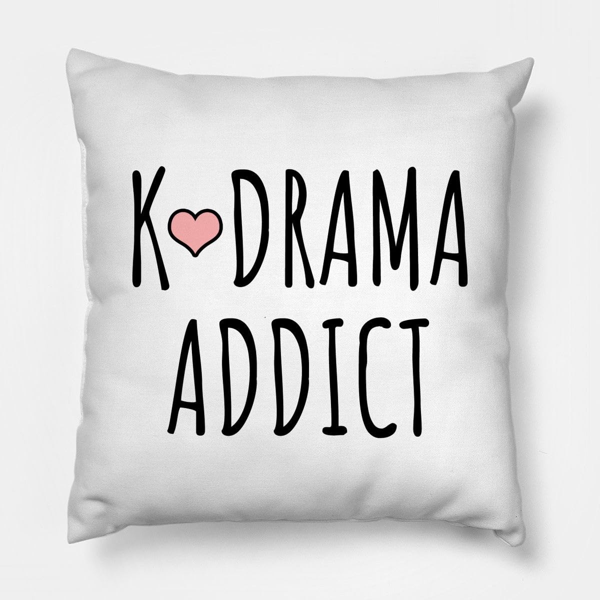 CRAFT MANIACS Kpop & Kdrama Lovers 16 * 16 Inches Cotton Pillow with Filler in Vaccum Packaging Best Gift for KDRAMA Lovers (K-Drama Addict)